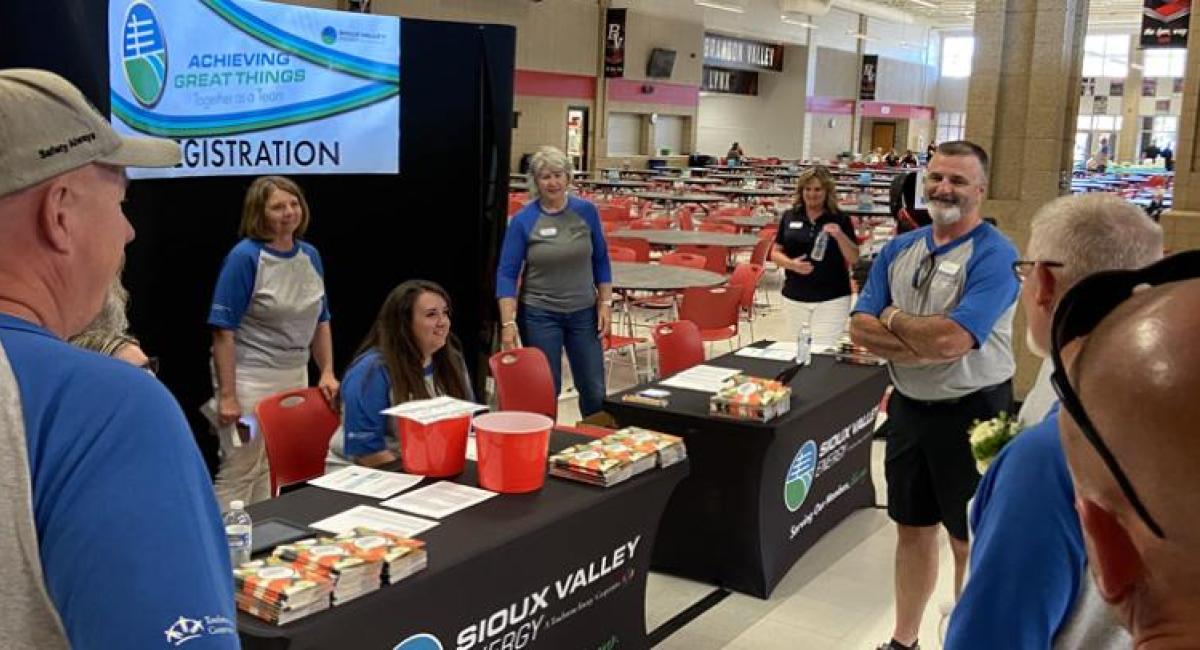 Sioux Valley Employees at Brandon Valley High School for 2024 Annual Meeting