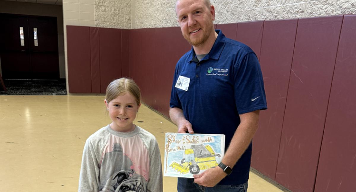 Chris G with Safety Poster Winner