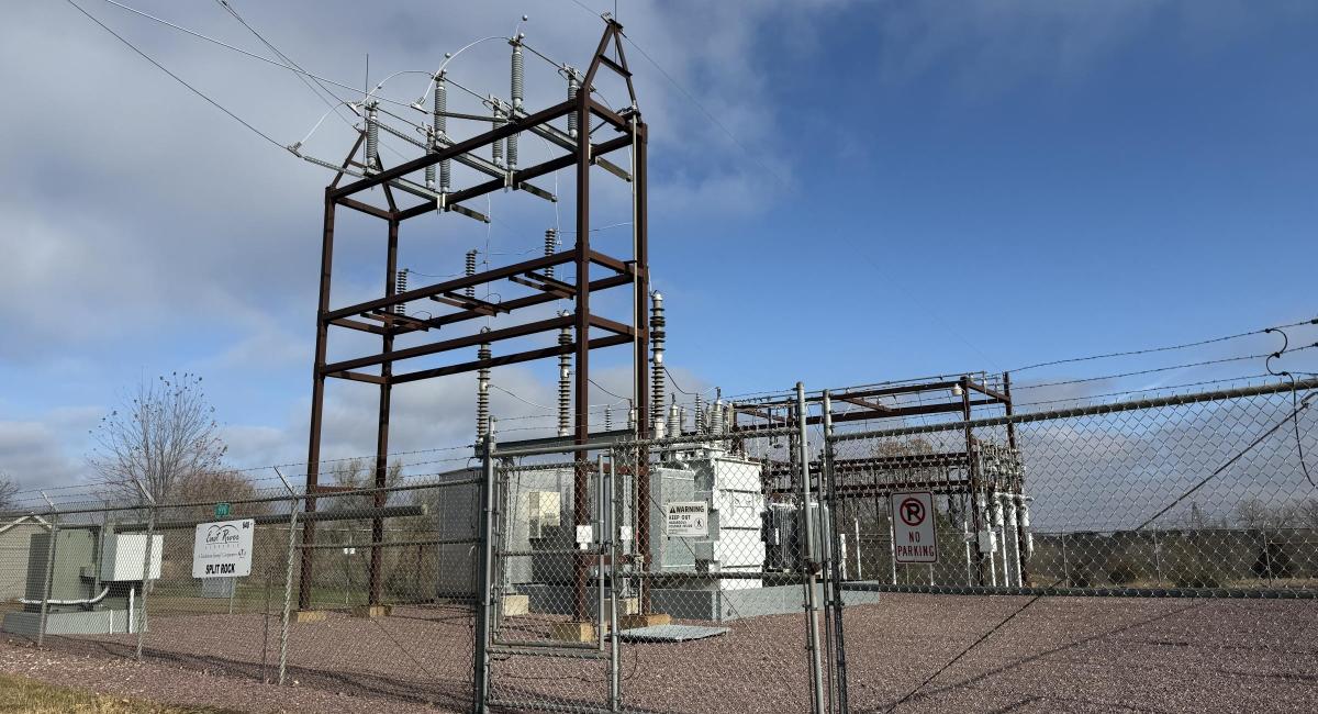 : The Split Rock substation, owned by East River Electric, serves 1,942 SVE members.